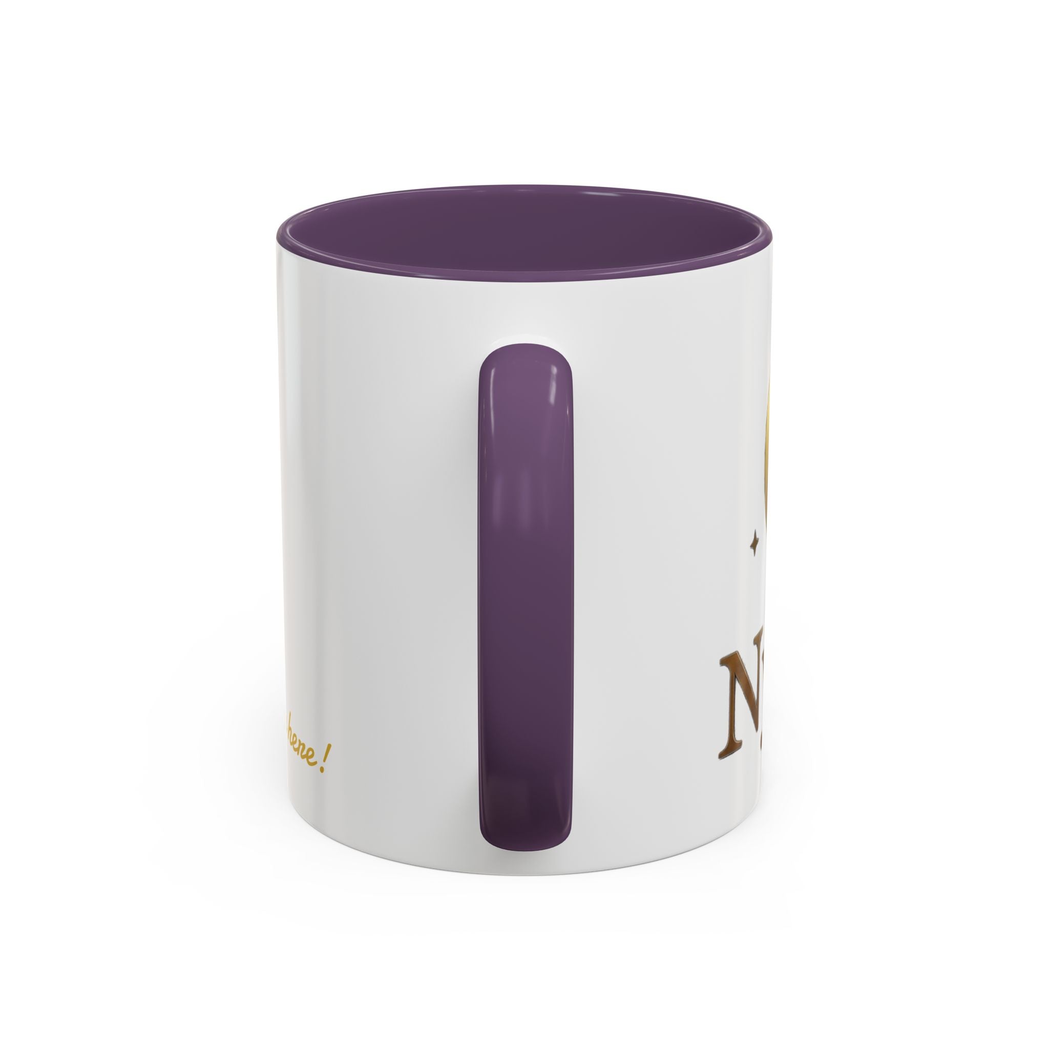 Nyxios Gold Mond Akzent Kaffeetasse – Himmlische Sterne Keramiktasse (325/440 ml)