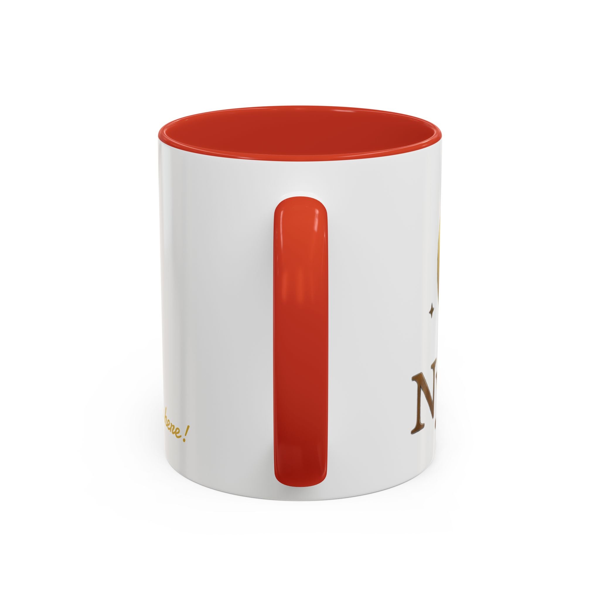Nyxios Gold Mond Akzent Kaffeetasse – Himmlische Sterne Keramiktasse (325/440 ml)
